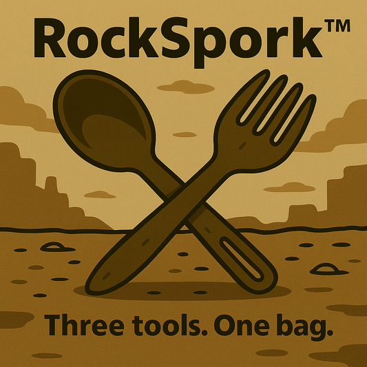 RockSpork™ – Cubiertos de supervivencia 3 en 1 Widesea